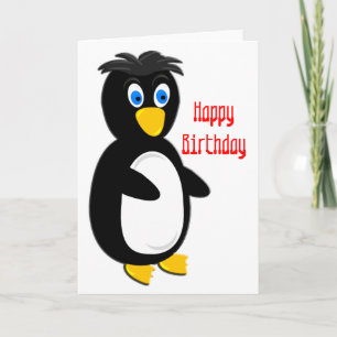 Carte Anniversaire du pingouin