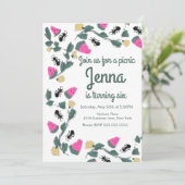 Carte Anniversaire du pique-nique (Debout devant)