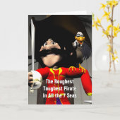 Carte Anniversaire du Pirate (Fleur jaune)