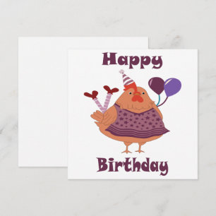 Carte Anniversaire du poulet