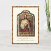 Carte Anniversaire du prêtre catholique Ordination Deaco (Devant)