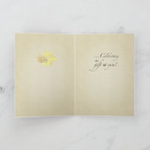 Carte Anniversaire du Primrose jaune (Intérieur)