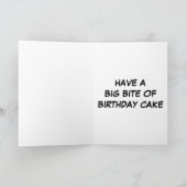 Carte Anniversaire du requin vert (Intérieur)