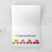 Carte Anniversaire du Retro Fiat 500 (Intérieur)