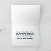 Carte Anniversaire du robot (Intérieur)