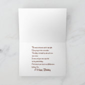 Carte Anniversaire du robot orange (Intérieur)