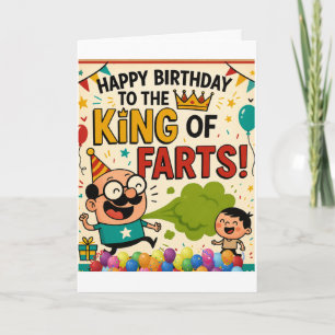 Carte Anniversaire du roi des arts