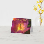 Carte Anniversaire du Rose de plage (Fleur jaune)