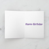 Carte Anniversaire du signe de paix de hippie 60s (Intérieur)