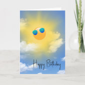 Carte Anniversaire du soleil (Devant)
