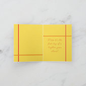 Carte Anniversaire du soleil (Intérieur)