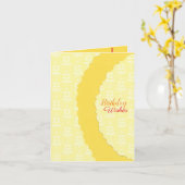 Carte Anniversaire du soleil (Fleur jaune)