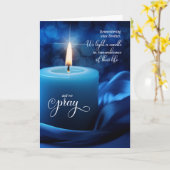 Carte Anniversaire du Souvenir du frère de la bougie de  (Fleur jaune)