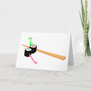 Carte Anniversaire du Sushi