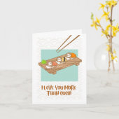 Carte Anniversaire du Sushi Sloth (Fleur jaune)