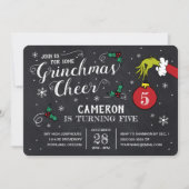 Carte Anniversaire du tableau de bord Grinch (Devant)