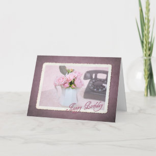 Carte Anniversaire du téléphone