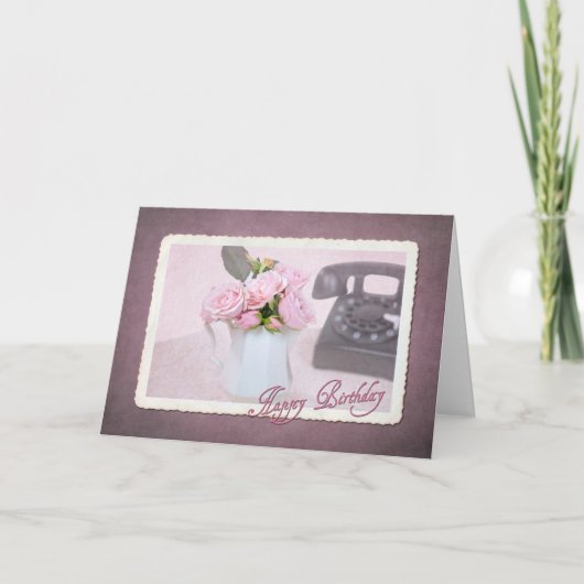 Carte Anniversaire du téléphone (Devant)