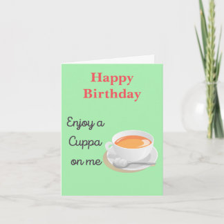 Carte Anniversaire du Thé-Amour de Cuppa