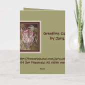 Carte Anniversaire du Tigre (Dos)