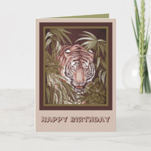 Carte Anniversaire du Tigre