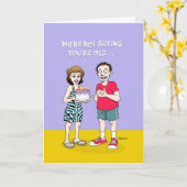 Carte Anniversaire du "Time Marches On" (Fleur jaune)