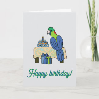 Carte Anniversaire du touraco du Rwenzori