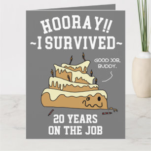 Carte Anniversaire du travail d'appréciation des employé