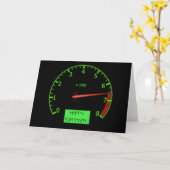 Carte Anniversaire Du Ventilateur De Voiture De Co (Fleur jaune)