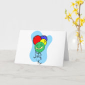 Carte Anniversaire du Vieux Homme (Fleur jaune)