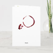 Carte Anniversaire du vignoble et du raisin (Dos)