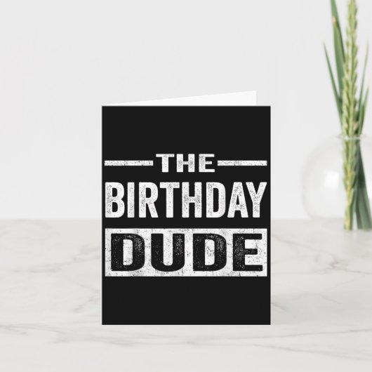 Carte Anniversaire Dude Graphic Novelty Hommes Femmes Ga (Devant)