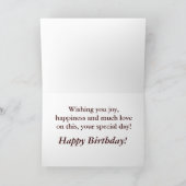 Carte Anniversaire d'un ami spécial (Intérieur)