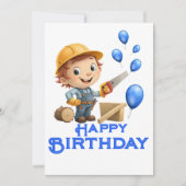 Carte Anniversaire d'un artisan (Devant)