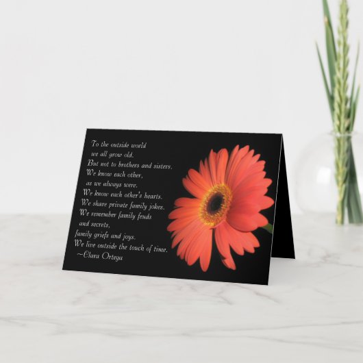 Carte Anniversaire d'un frère / soeur (Devant)