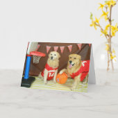 Carte Anniversaire d'un Golden Slam Dunk (Fleur jaune)