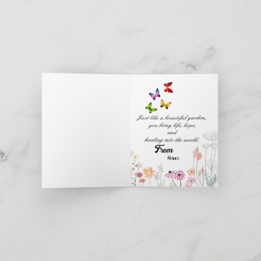 Carte Anniversaire d'un médecin (Intérieur)