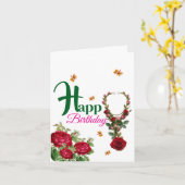 Carte Anniversaire d'un médecin (Fleur jaune)
