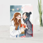 Carte Anniversaire d'une amie mignonne (Devant)