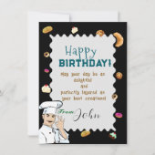 Carte Anniversaire d'une pâtisserie (Devant)