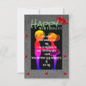 Carte anniversaire écrasant (Devant)