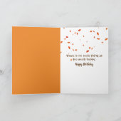 Carte Anniversaire Écureuil blanc tenant un maïs (Intérieur)