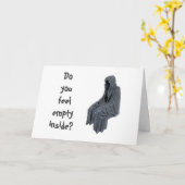 Carte ANNIVERSAIRE éffrayant VOUS SOUHAITE ! (Fleur jaune)