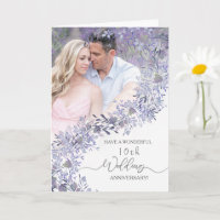 Anniversaire élégant du Mariage floral de lavande