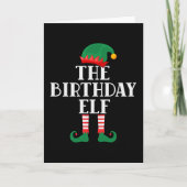 Carte Anniversaire Elf drôle Noël (Devant)