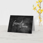 Carte anniversaire en cuir noir pour beau-père (Fleur jaune)