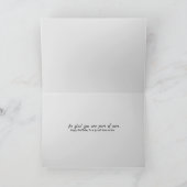 Carte anniversaire en cuir noir pour gendre (Intérieur)