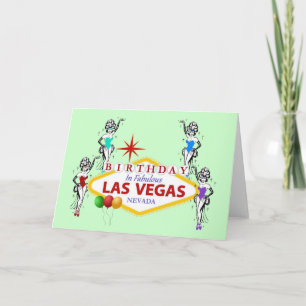 Carte Anniversaire En Fabrique Las Vegas Showgirls Card