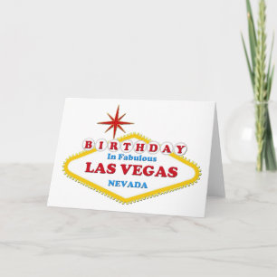 Carte Anniversaire en Fabulous Las Vegas Card