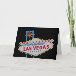 Carte ANNIVERSAIRE En Fabulous Las Vegas Card